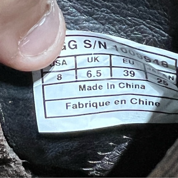 Ugg Brown Leather Meredith Wedge Ankle Boots - Picture 10 of 10